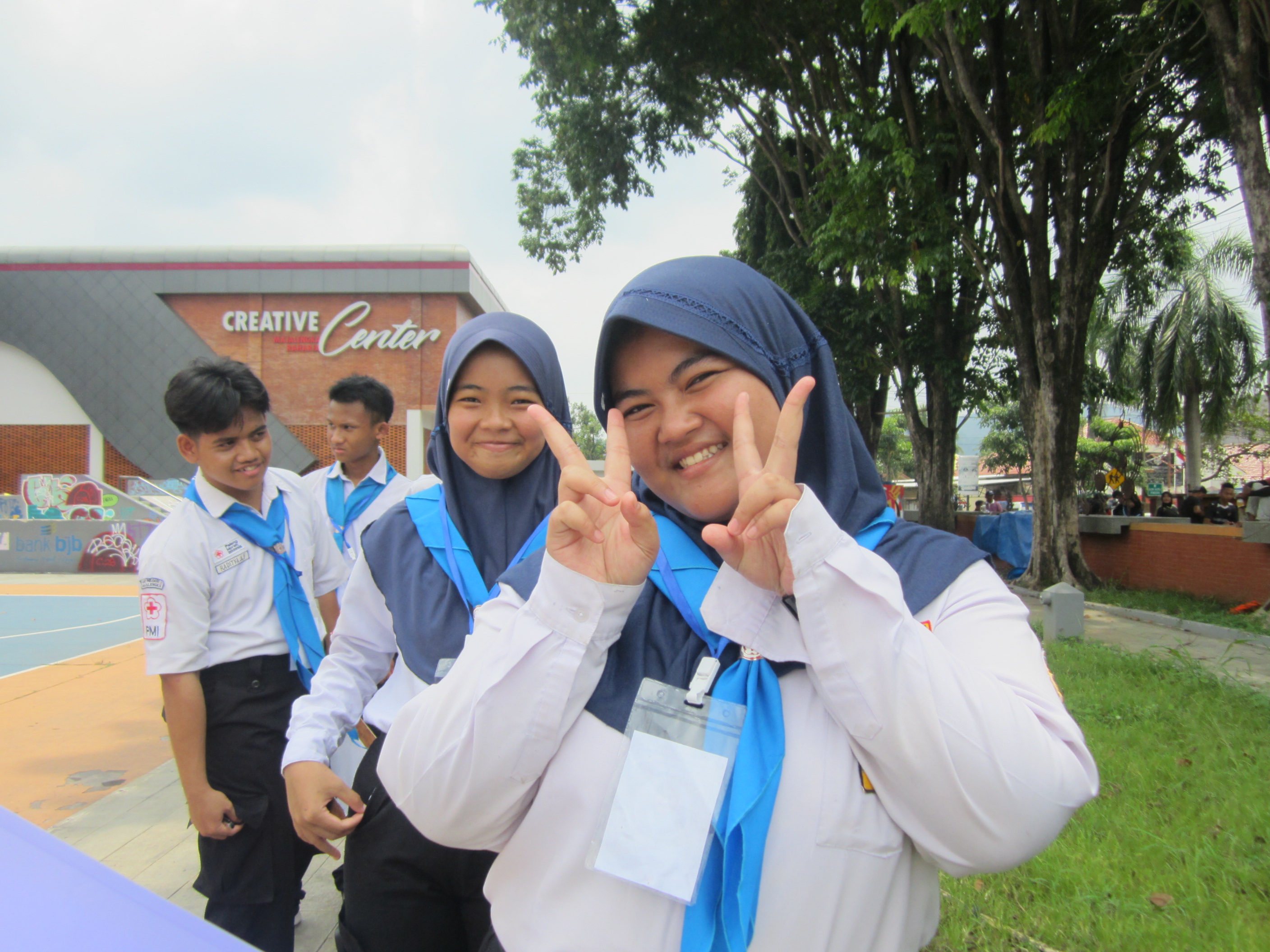 Saat saya menjadi panitia dipelantikan PMR SMPN 1 Majalengka